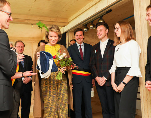 Duurzaamheidsbezoek van Koningin Mathilde aan de UGent