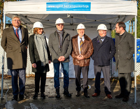 Eerstesteenlegging VEG-i-TEC onderzoeksgebouw voor de aardappel- en groentenverwerkende industrie in West-Vlaanderen