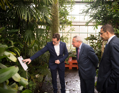 Bezoek ambassadeur van Jemen aan de Plantentuin