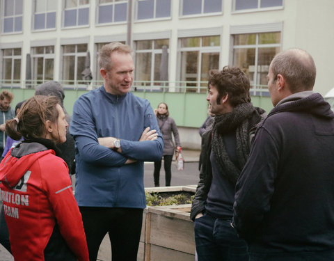 Opening Pimp your Campus-tuin en inhuldiging van looppad op Campus Sterre