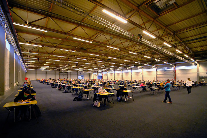 On campus examens in Flanders Expo