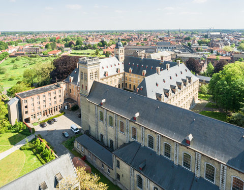 Drone opnamen Campus Brugge