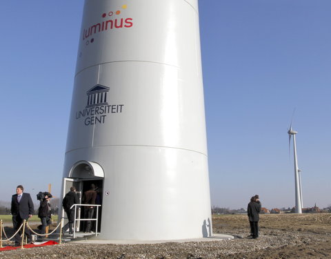 Officiële inhuldiging windmolenpark UGent en SPE-Luminus te Melle-14162