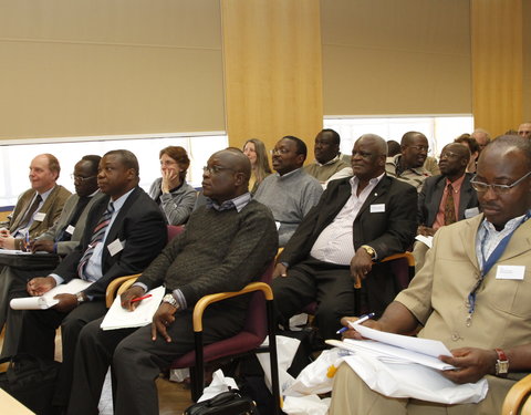 Meeting met vertegenwoordigers van de universiteit van Burundi en drie Congolese universiteiten in de faculteit Bio-ingenieurswe