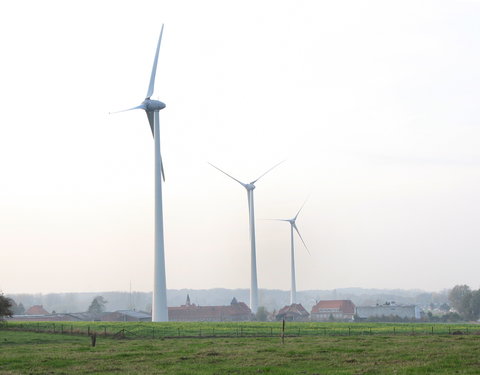 Windturbines op Proefhoeve van de site Melle-30691
