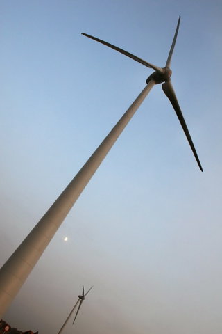 Windturbines op Proefhoeve van de site Melle-30705