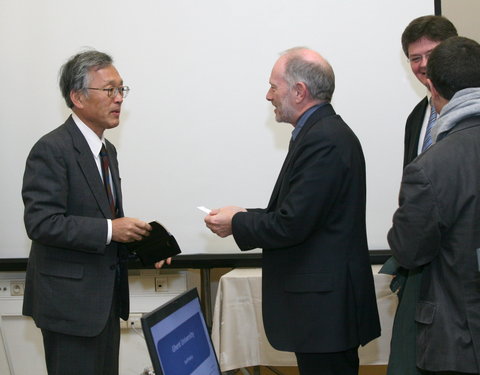 Ontvangst in het kader van het bilateraal akkoord tussen Universiteit Gent en University of Kanazawa (Japan)-31834