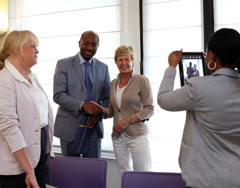 Bezoek ambassadeur van Rwanda in België