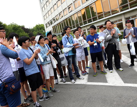 Koreaanse scholieren (Seoul) bezoeken UGent-44459