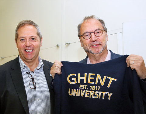 Gastcollege aan studenten Geneeskunde en Gezondheidswetenschappen door prof. Peter Piot