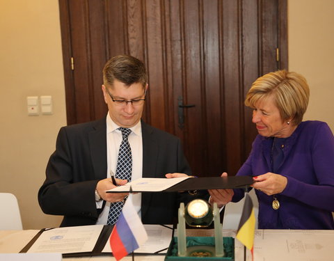 Hernieuwing cooperation agreement met Saratov State University (Rusland)