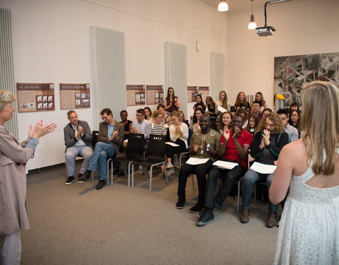 Overhandiging certificaten Summer School 'Health & Migration 2017'