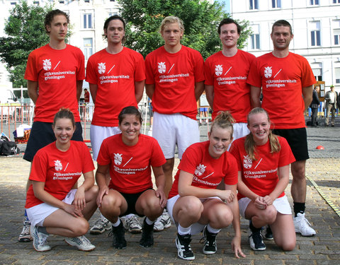 Interuniversitaire sportwedstrijden n.a.v. de opening van nieuwe studentenhomes aan de Kantienberg-8886